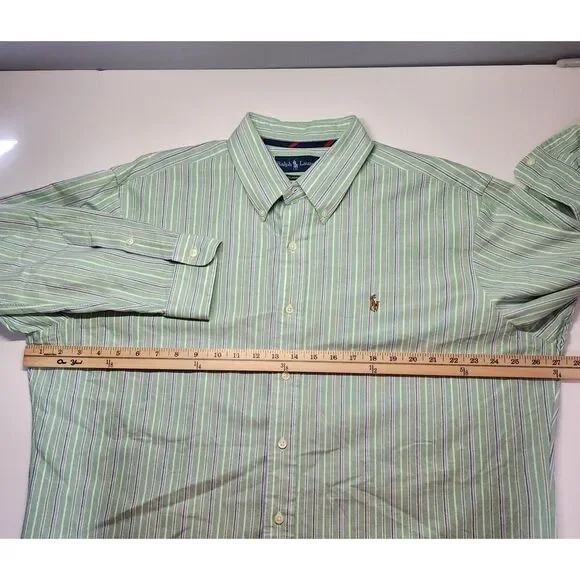 Ralph Lauren‎ Men's Size XL Long Sleeve Striped Button Down Shirt - Picture 7 of 12